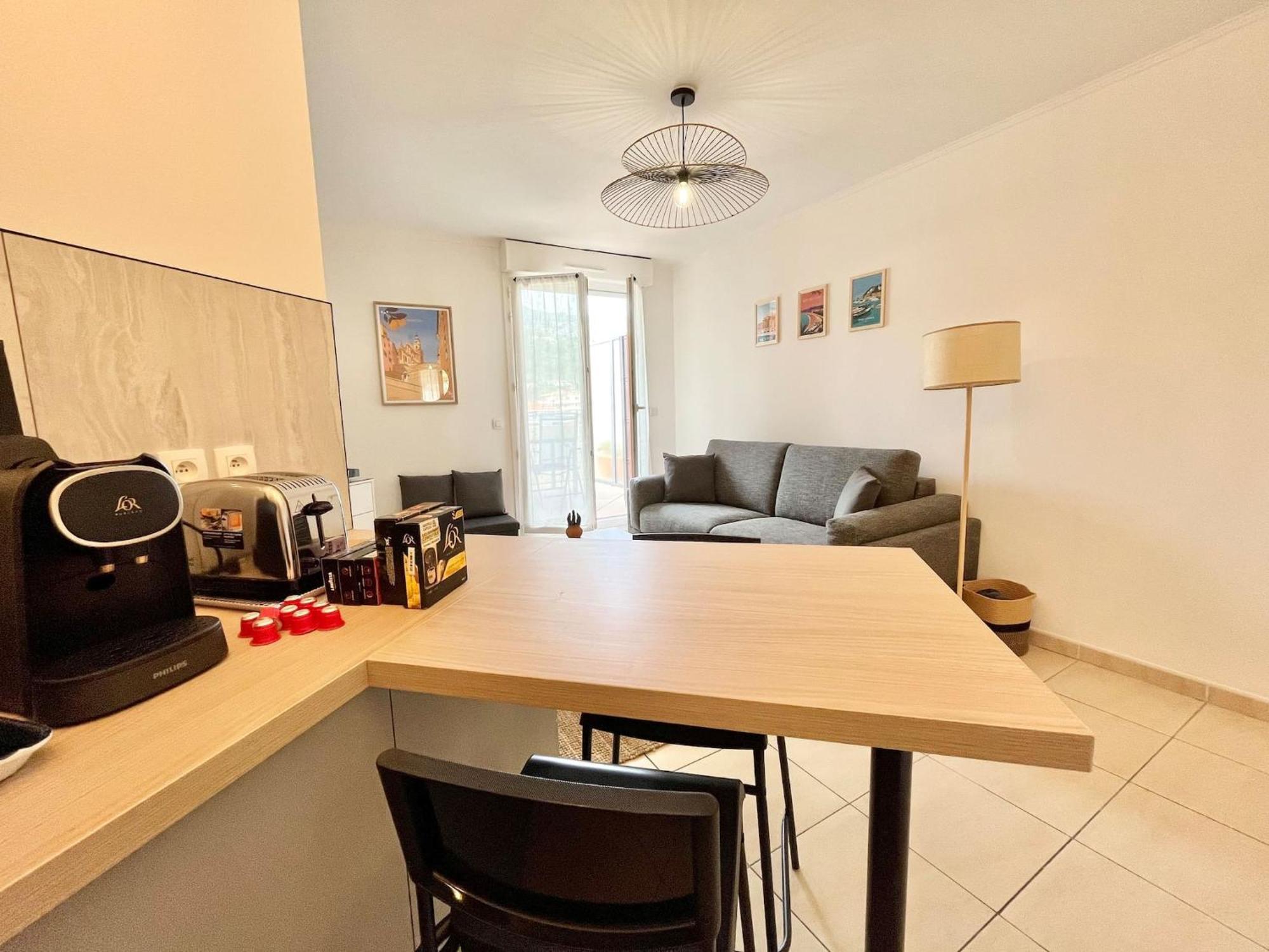 'La Villa Melanie' Neuf, Equipe, Terrasse, Centre Menton Extérieur photo