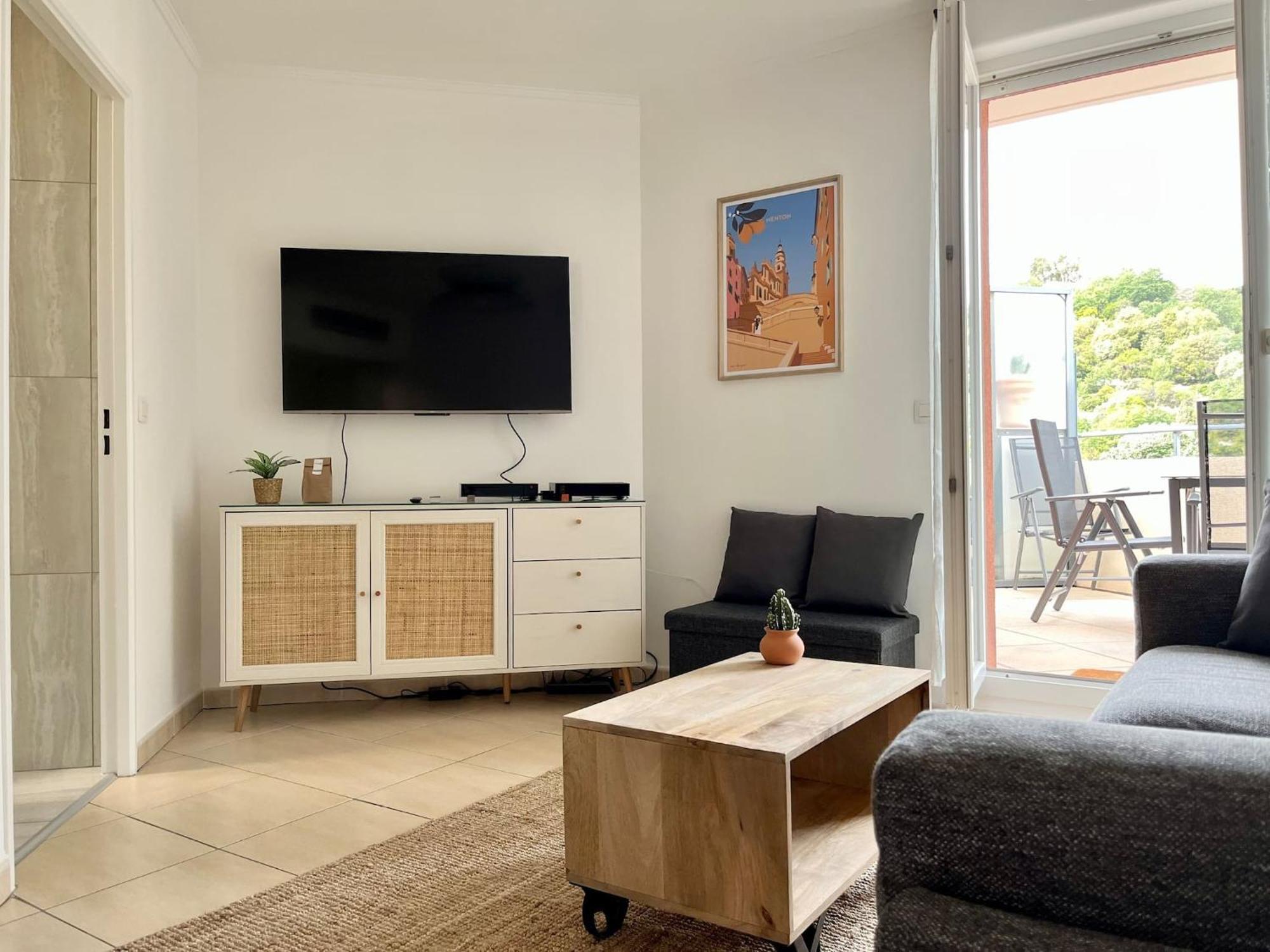 'La Villa Melanie' Neuf, Equipe, Terrasse, Centre Menton Extérieur photo